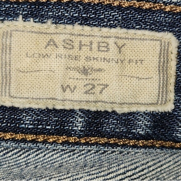 ALL SAINTS Ashby Low Rise Skinny Fit Distressed Jeans Size W27 - Picture 10 of 12
